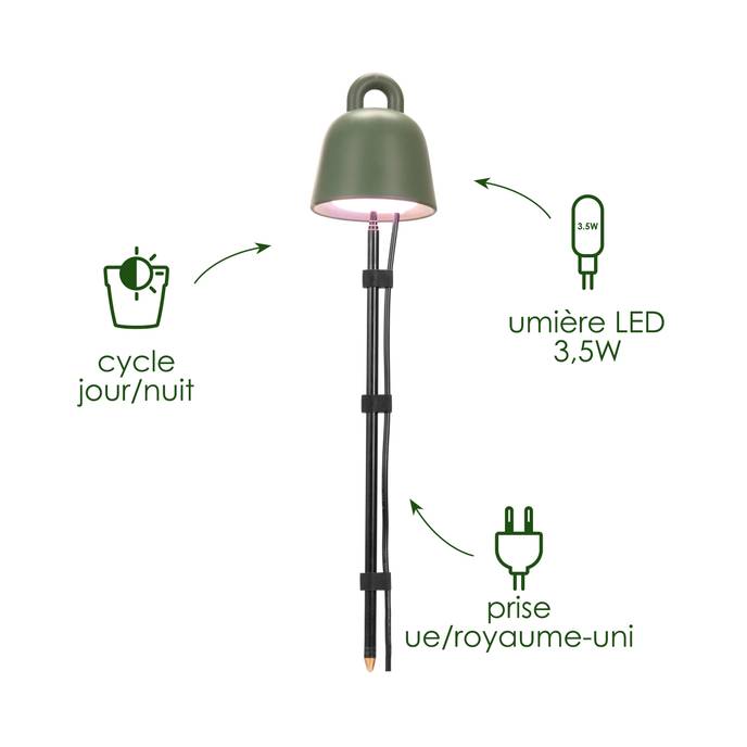 leaf light care 36cm living noir